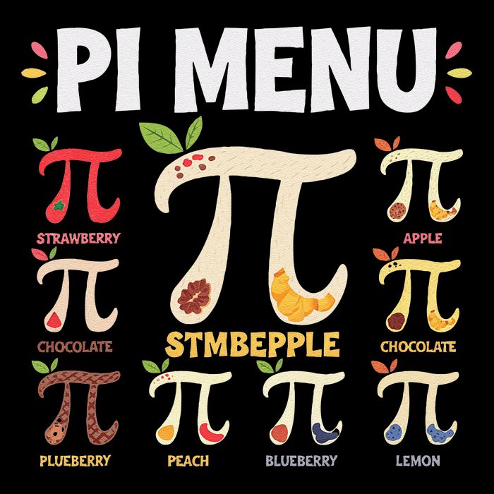 Pi Menu Funny Pi 3 Drawstring Bag