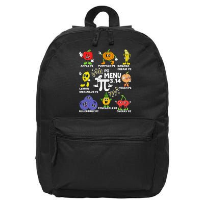 Pi Menu Funny Pi 3 16 in Basic Backpack