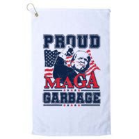 Proud Maga Garbage Vote Trump 2024 Trump Supporter Garbage Platinum Collection Golf Towel