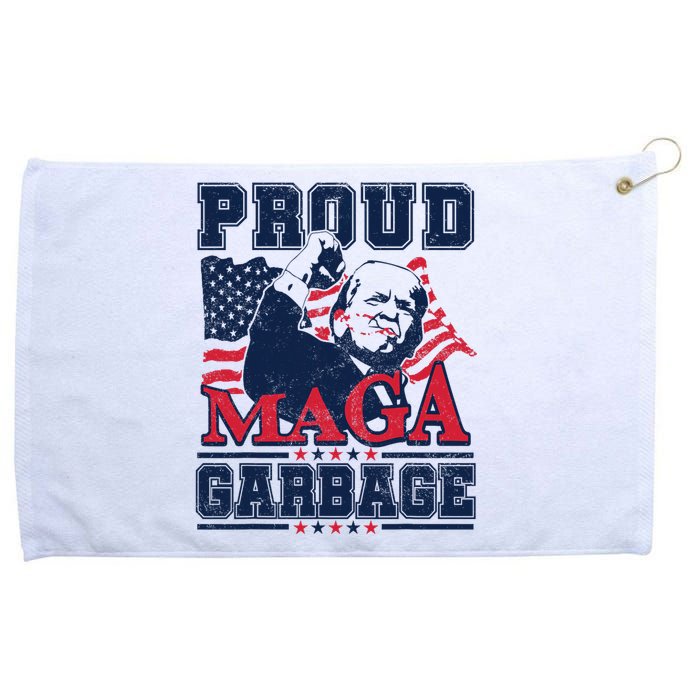 Proud Maga Garbage Vote Trump 2024 Trump Supporter Garbage Grommeted Golf Towel