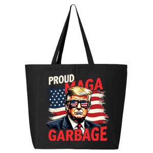 Proud Maga Garbage Trump Supporter Trump 2024 25L Jumbo Tote