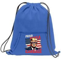 Proud Maga Garbage Trump Supporter Trump 2024 Sweatshirt Cinch Pack Bag