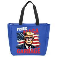 Proud Maga Garbage Trump Supporter Trump 2024 Zip Tote Bag