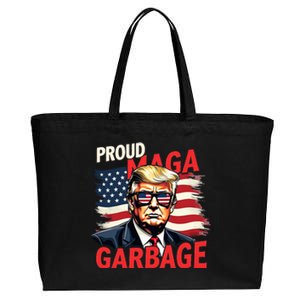 Proud Maga Garbage Trump Supporter Trump 2024 Cotton Canvas Jumbo Tote