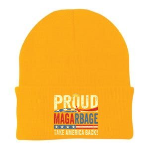 Proud Maga Garbage Proud To Be Garbage Trump Supporters Knit Cap Winter Beanie