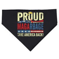 Proud Maga Garbage Proud To Be Garbage Trump Supporters USA-Made Doggie Bandana