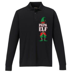 Papa Meaningful Gift Mom And Dad Matching Family Christmas Cute Gift Performance Long Sleeve Polo