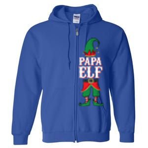 Papa Meaningful Gift Mom And Dad Matching Family Christmas Cute Gift Full Zip Hoodie