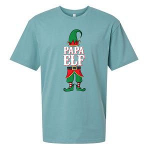 Papa Meaningful Gift Mom And Dad Matching Family Christmas Cute Gift Sueded Cloud Jersey T-Shirt