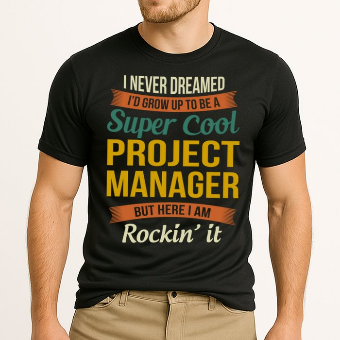 Project Manager Gift Funny Appreciation Gift Cooling Performance Crew T-Shirt