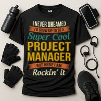 Project Manager Gift Funny Appreciation Gift Cooling Performance Crew T-Shirt