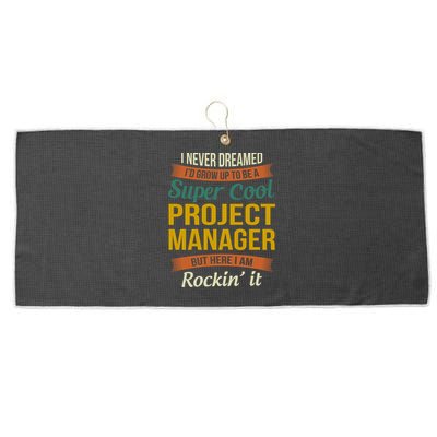 Project Manager Gift Funny Appreciation Gift Large Microfiber Waffle Golf Towel