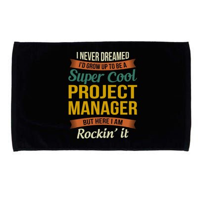 Project Manager Gift Funny Appreciation Gift Microfiber Hand Towel
