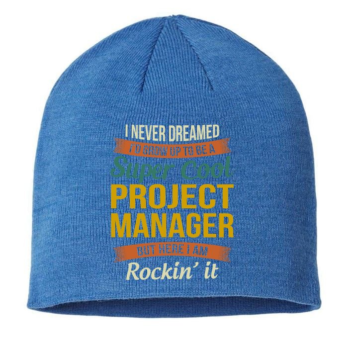 Project Manager Gift Funny Appreciation Gift Sustainable Beanie