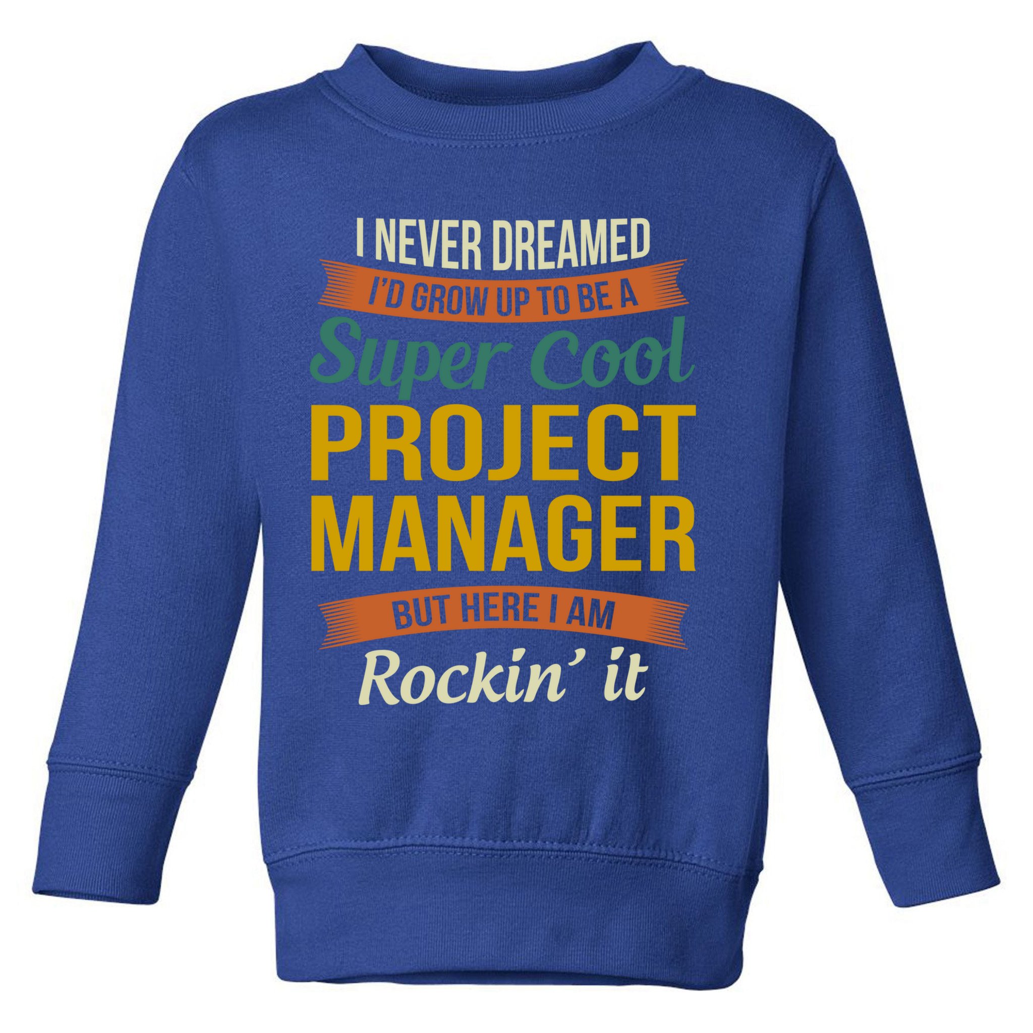 Project Manager Gift Funny Appreciation Gift Toddler Sweatshirt