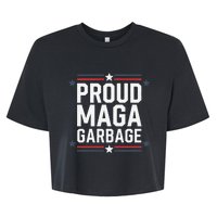 Proud Maga Garbage Trump Supporter Bella+Canvas Jersey Crop Tee