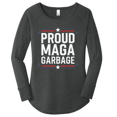 Proud Maga Garbage Trump Supporter Women's Perfect Tri Tunic Long Sleeve Shirt