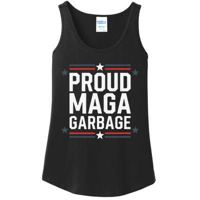 Proud Maga Garbage Trump Supporter Ladies Essential Tank