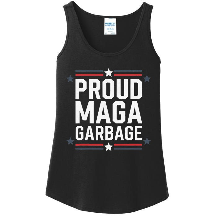 Proud Maga Garbage Trump Supporter Ladies Essential Tank