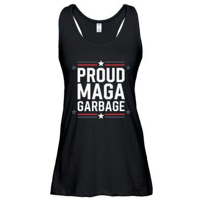 Proud Maga Garbage Trump Supporter Ladies Essential Flowy Tank