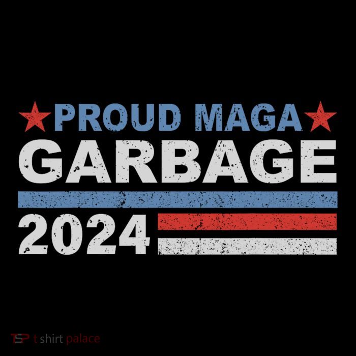 Proud Maga Garbage Proud To Be Garbage Trump Supporters High Crown Mesh Back Trucker Hat