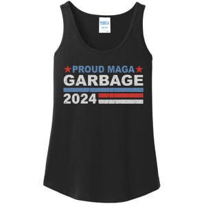 Proud Maga Garbage Proud To Be Garbage Trump Supporters Ladies Essential Tank