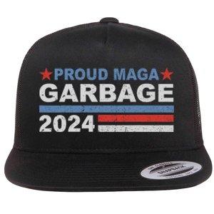 Proud Maga Garbage Proud To Be Garbage Trump Supporters Flat Bill Trucker Hat