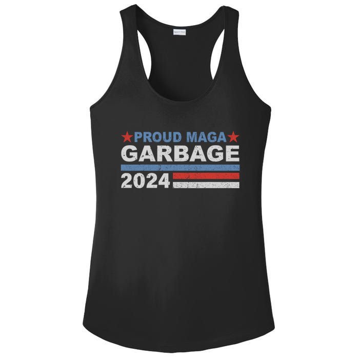 Proud Maga Garbage Proud To Be Garbage Trump Supporters Ladies PosiCharge Competitor Racerback Tank