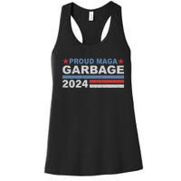 Proud Maga Garbage Proud To Be Garbage Trump Supporters Women's Racerback Tank