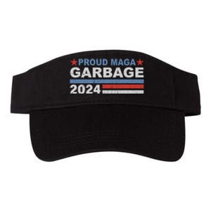 Proud Maga Garbage Proud To Be Garbage Trump Supporters Valucap Bio-Washed Visor