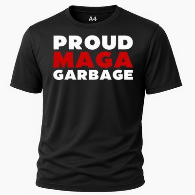 Proud Maga Garbage Trump Supporter Cooling Performance Crew T-Shirt