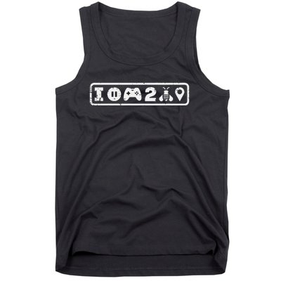 Paused My Game To Bee Here Cute Gamer Tank Top