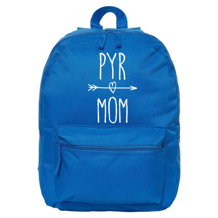 Pyr Mom Gift Cute Great Pyrenees Mom Gift 16 in Basic Backpack