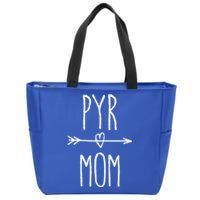 Pyr Mom Gift Cute Great Pyrenees Mom Gift Zip Tote Bag