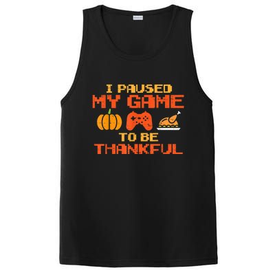 Paused My Game Thankful Funny Video Gamer Thanksgiving PosiCharge Competitor Tank