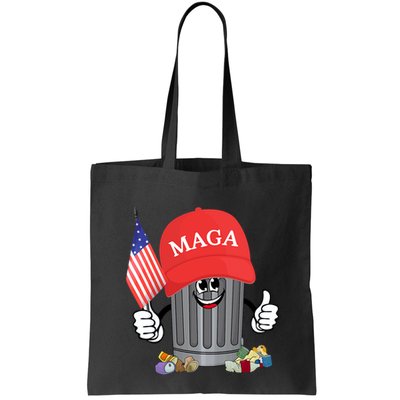 Proud Maga Garbage Trump Supporter Trash Can Cartoon Funny Bag