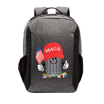 Proud Maga Garbage Trump Supporter Trash Can Cartoon Funny Vector Backpack