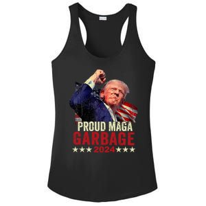 Proud Maga Garbage Proud To Be Garbage Trump Supporters Ladies PosiCharge Competitor Racerback Tank