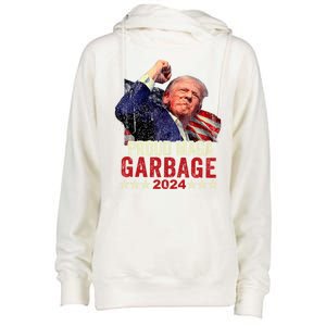 Proud Maga Garbage Proud To Be Garbage Trump Supporters Womens Funnel Neck Pullover Hood