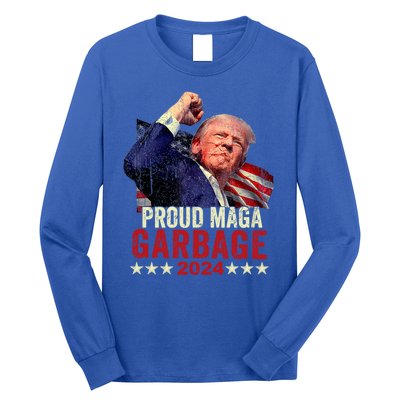 Proud Maga Garbage Proud To Be Garbage Trump Supporters Long Sleeve Shirt