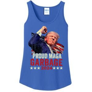 Proud Maga Garbage Proud To Be Garbage Trump Supporters Ladies Essential Tank