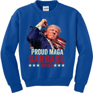 Proud Maga Garbage Proud To Be Garbage Trump Supporters Kids Sweatshirt