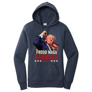 Proud Maga Garbage Proud To Be Garbage Trump Supporters Women's Pullover Hoodie