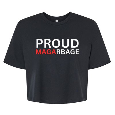 Proud Maga Garbage Trump Supporters Bella+Canvas Jersey Crop Tee