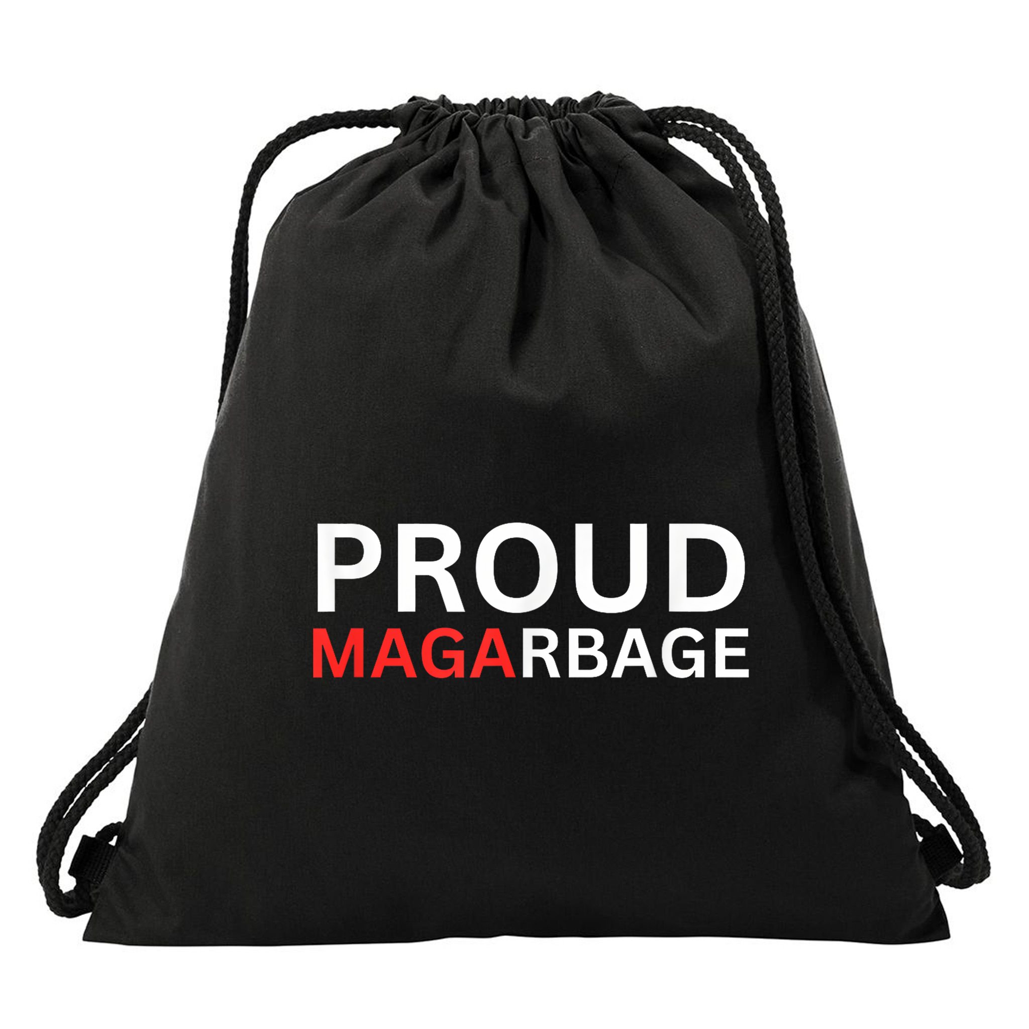 Proud Maga Garbage Trump Supporters Drawstring Bag