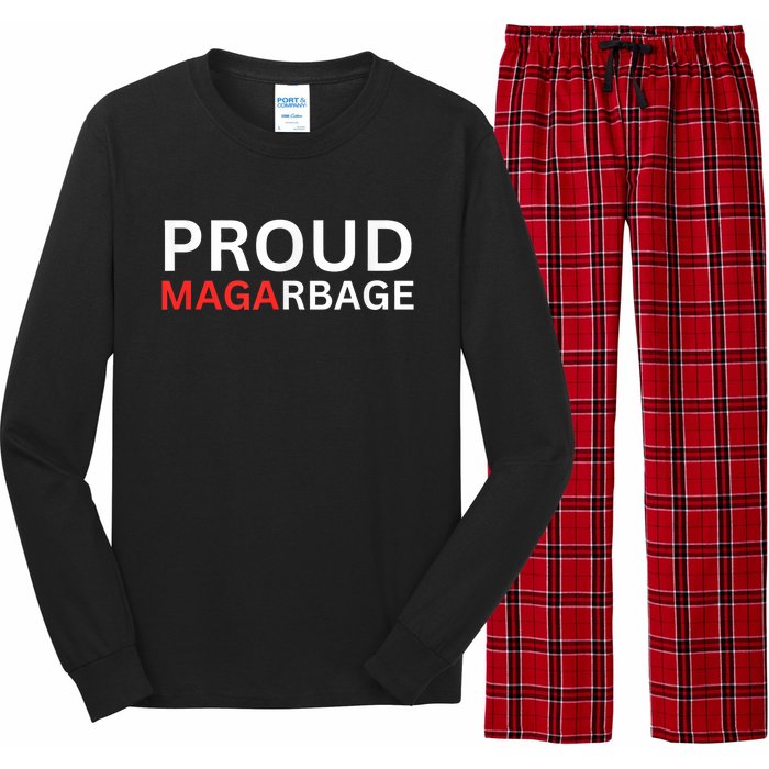 Proud Maga Garbage Trump Supporters Long Sleeve Pajama Set