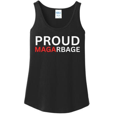 Proud Maga Garbage Trump Supporters Ladies Essential Tank