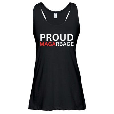 Proud Maga Garbage Trump Supporters Ladies Essential Flowy Tank