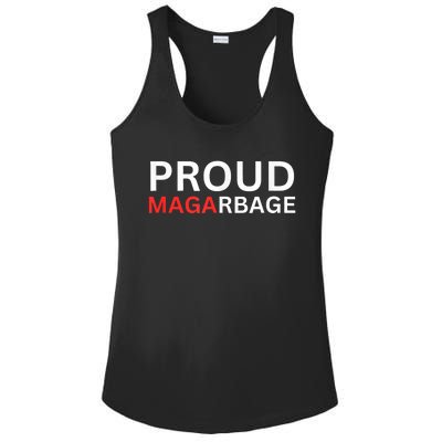 Proud Maga Garbage Trump Supporters Ladies PosiCharge Competitor Racerback Tank