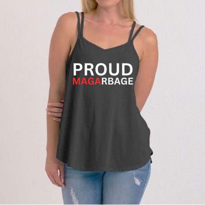 Proud Maga Garbage Trump Supporters Women's Strappy Tank